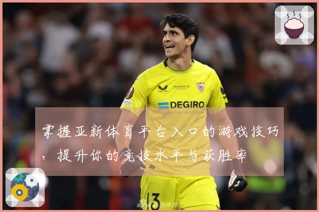 掌握亚新体育平台入口的游戏技巧，提升你的竞技水平与获胜率